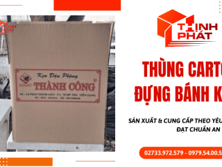 Thùng carton đựng bánh kẹo - Nhận cung cấp theo yêu cầu, đạt chuẩn an toàn