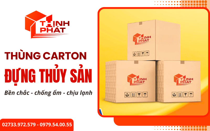 thùng carton đựng thủy sản
