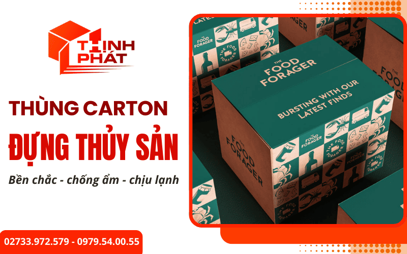 thùng carton đựng thủy sản