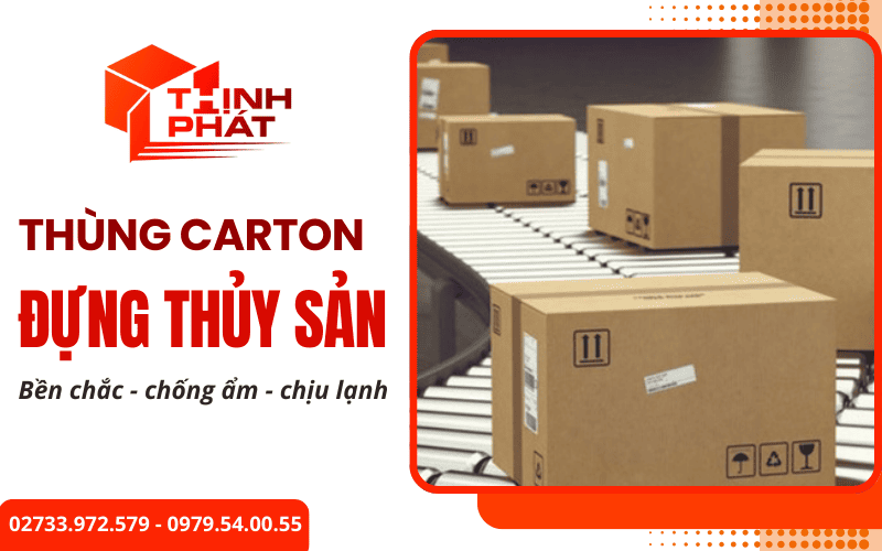 thùng carton đựng thủy sản