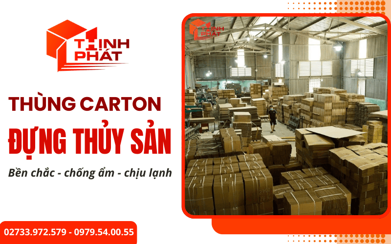 thùng carton đựng thủy sản
