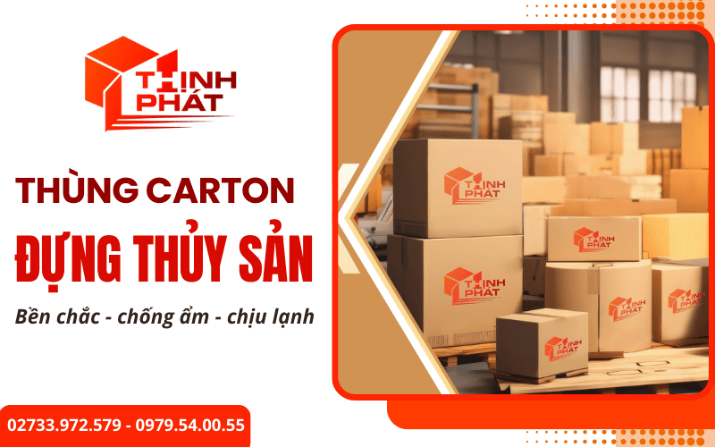 thùng carton đựng thủy sản
