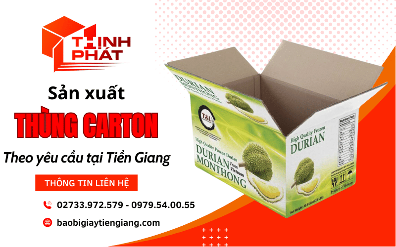 sản xuất thùng carton theo yêu cầu tại Tiên Giang