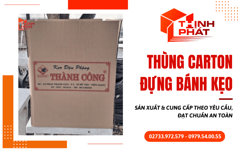 Thùng carton đựng bánh kẹo