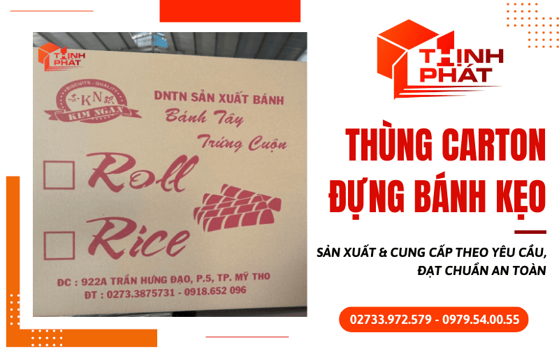 Thùng carton đựng bánh kẹo