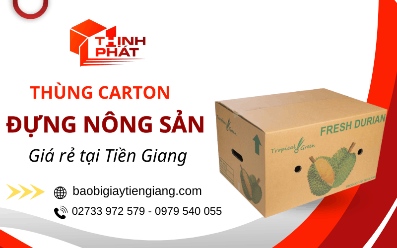 thùng carton đựng nông sản