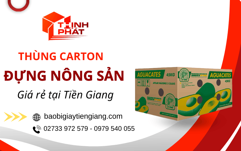 thùng carton đựng nông sản